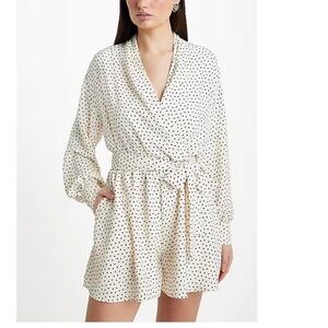 Express Polka Dot Wrap Romper
